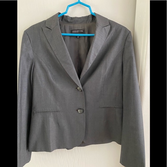 Women’s Jones NY dark gray size 14 jacket - Picture 1 of 5
